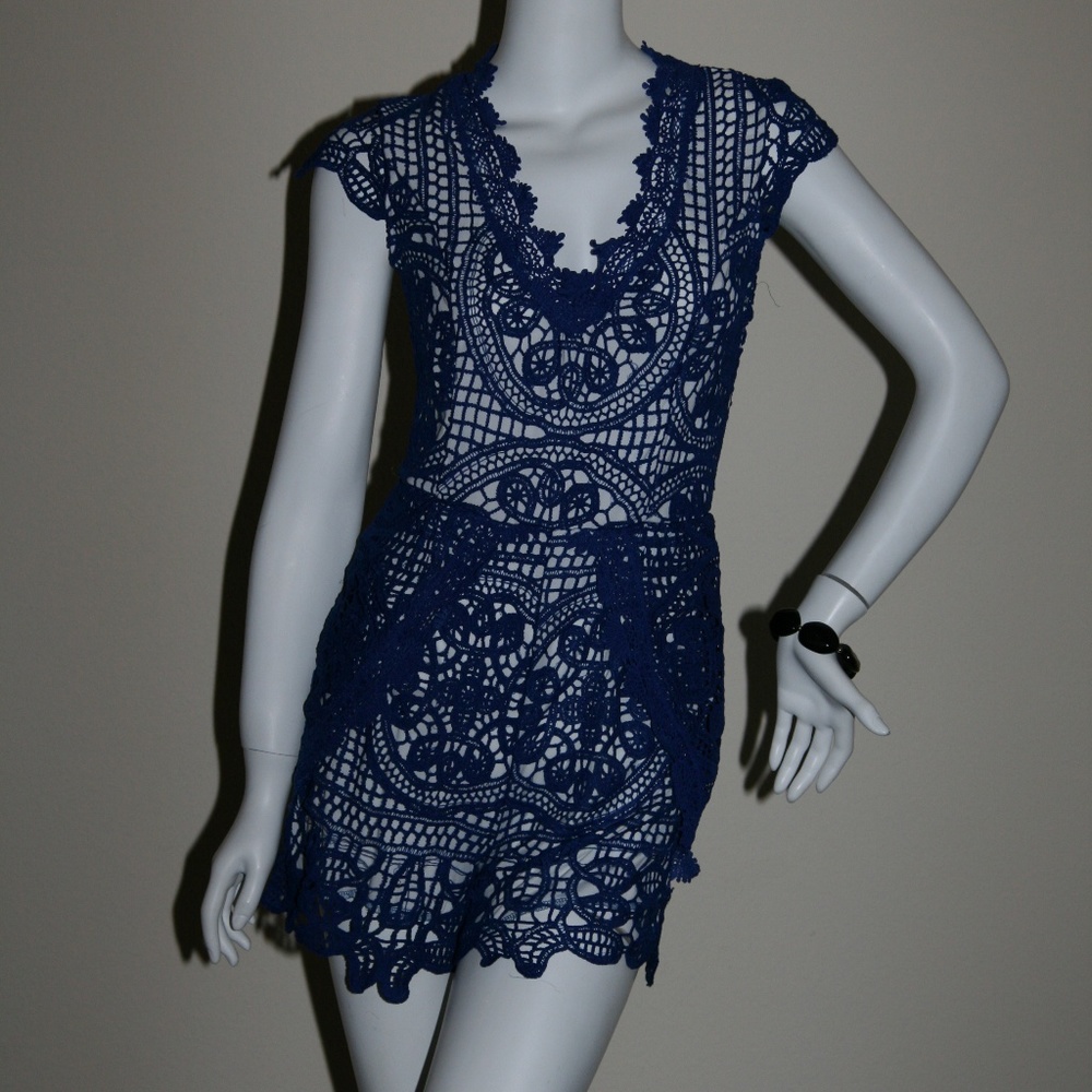 Cutie in Blue Romper- New